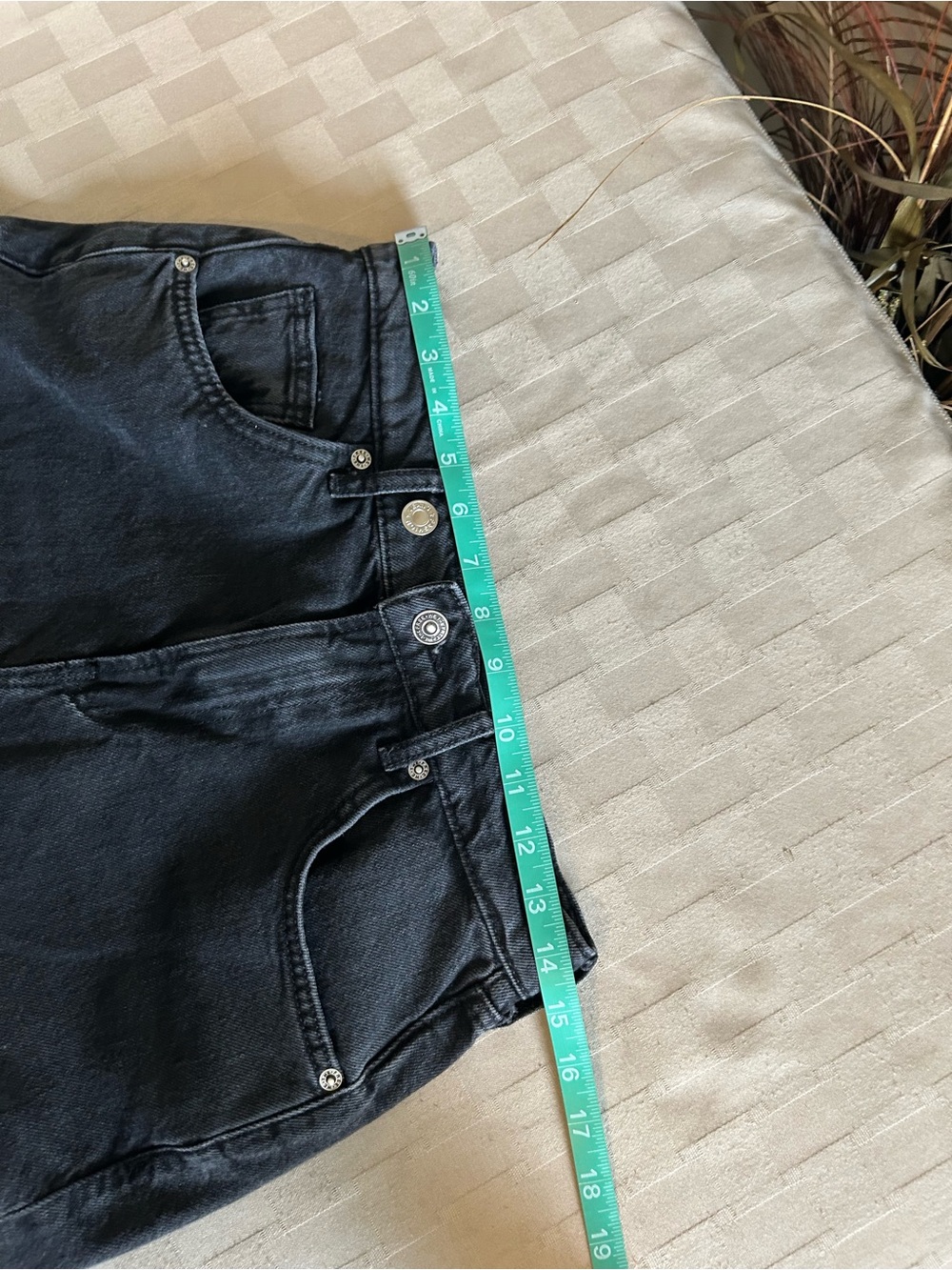 Free People We The Free Wide Leg Twisted Seam Panel Jean in Washed Black - Picture 10 of 13